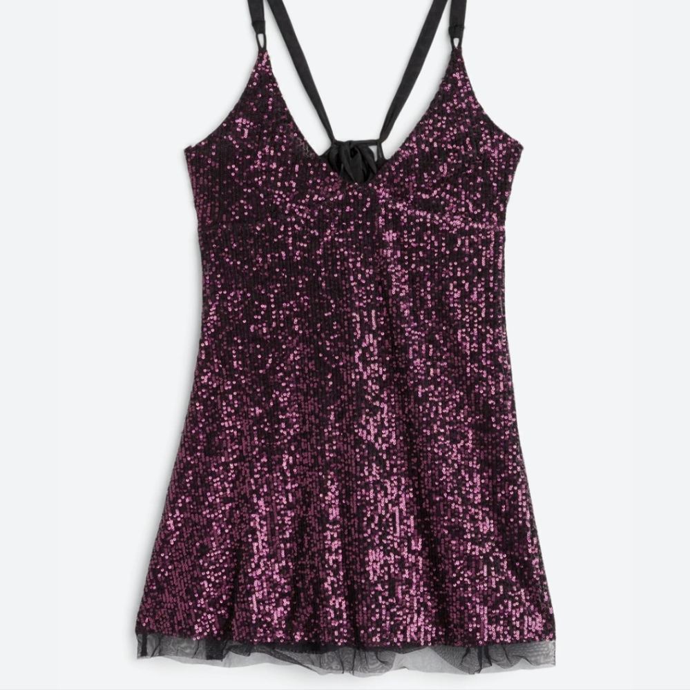 Free People All Over Sequin Slip Dress